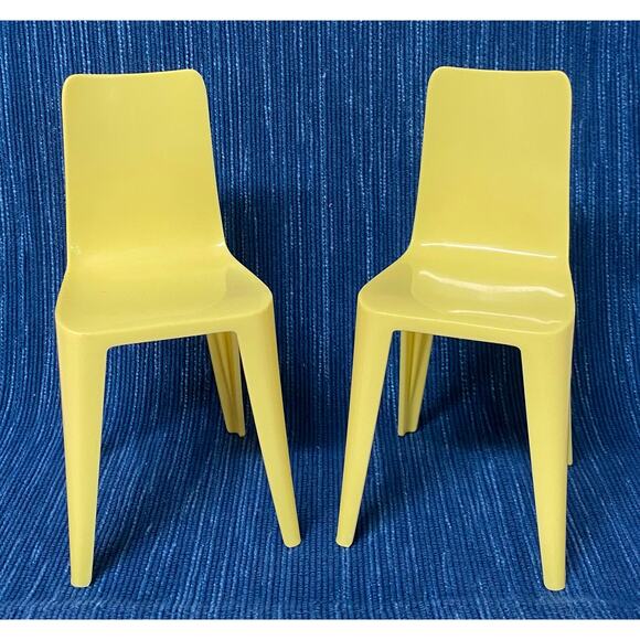 Pair Mattel 2021 Barbie Dreamhouse GRG93 REPLACEMENT Dining Kitchen Chair - Picture 1 of 2